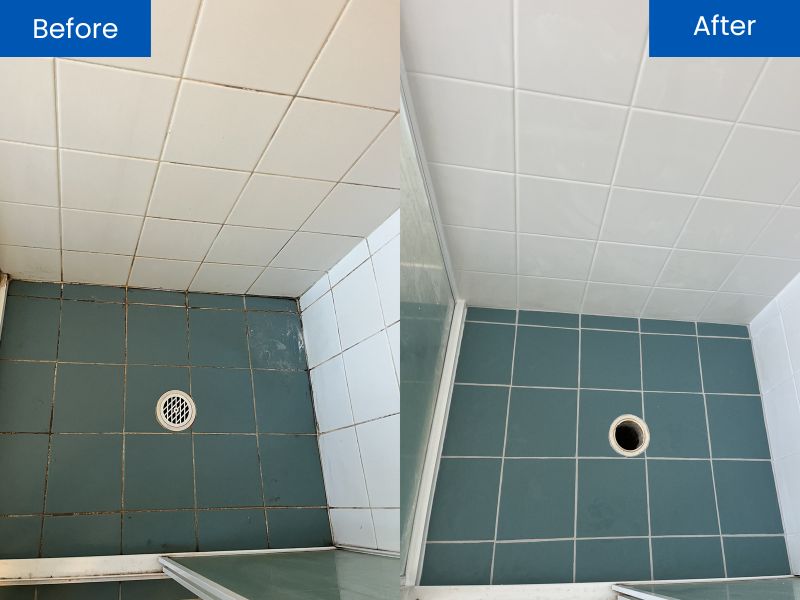 Leaking Shower Repair Before & After